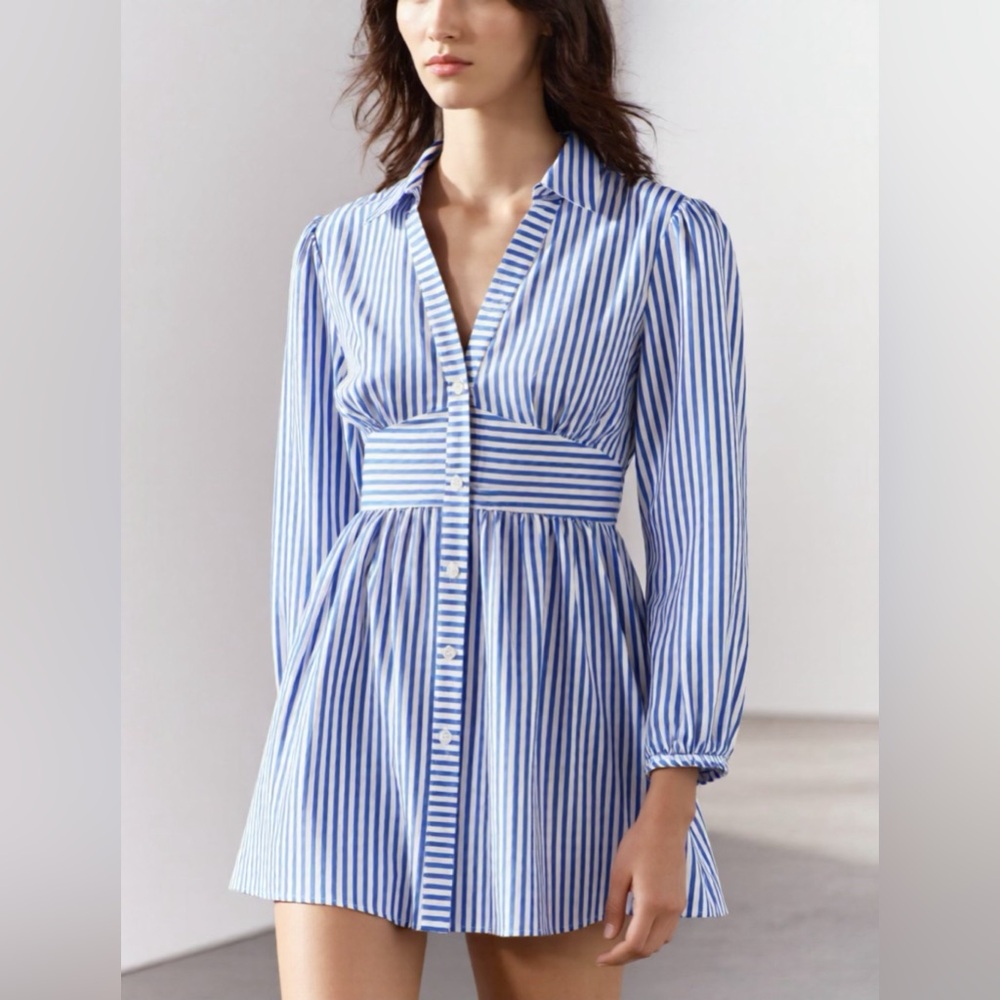 Katella button up blouse dress